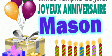 Joyeux anniversaire Mason gif image