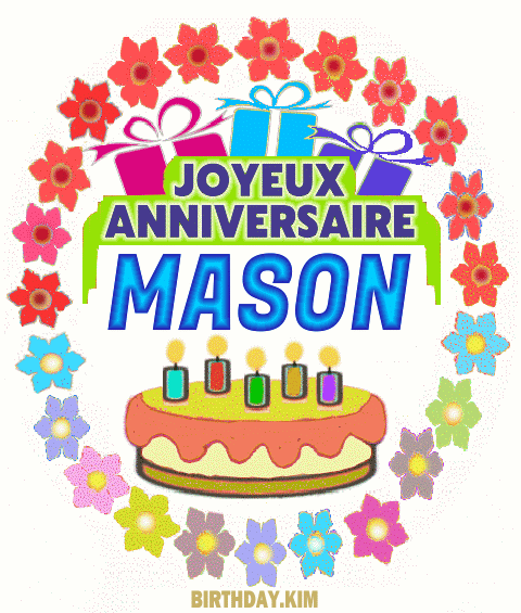 Joyeux anniversaire Mason gif image