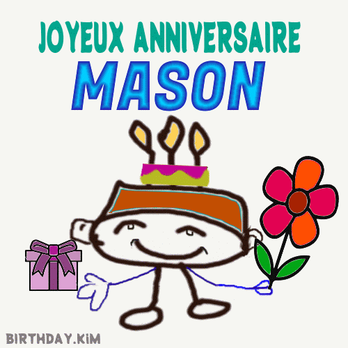 Joyeux anniversaire Mason gif image