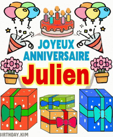 Joyeux anniversaire Julien gif