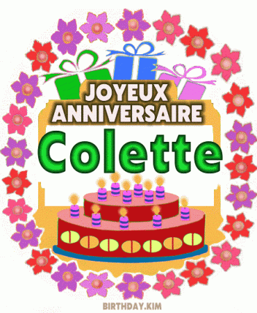 Joyeux Anniversaire Colette gif