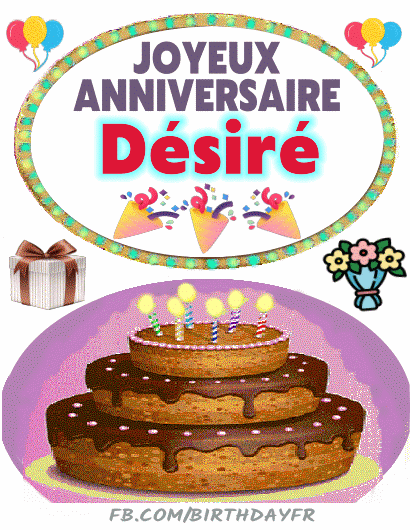 Joyeux Anniversaire Désiré gif