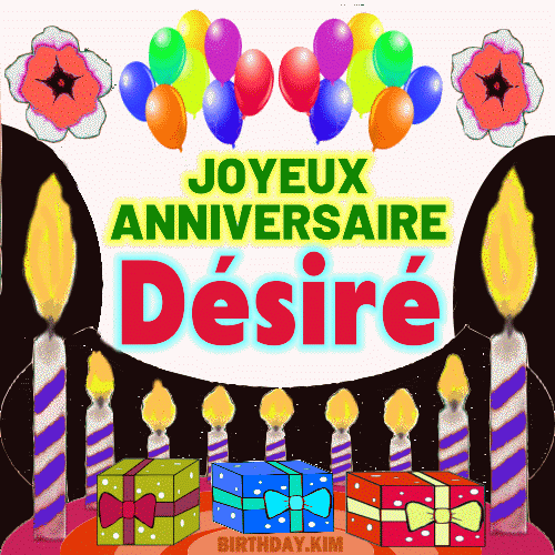 Joyeux Anniversaire Désiré  gif