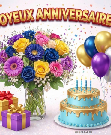 Joyeux anniversaire card