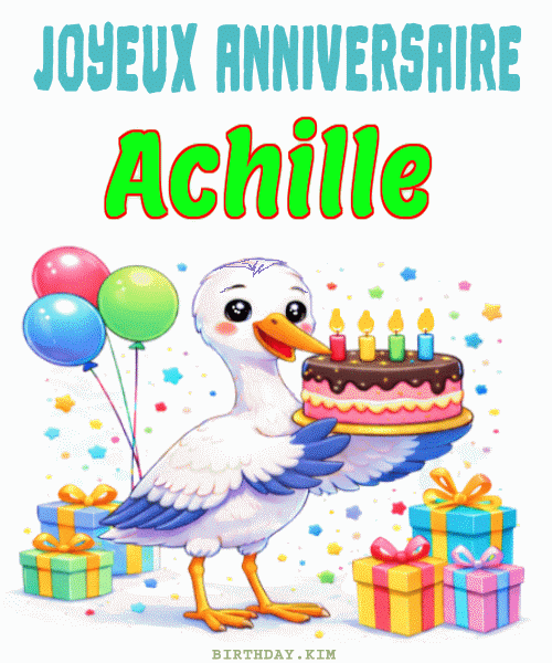 Joyeux Anniversaire Achille Gif