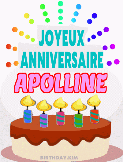 Joyeux Anniversaire Apolline Gif
