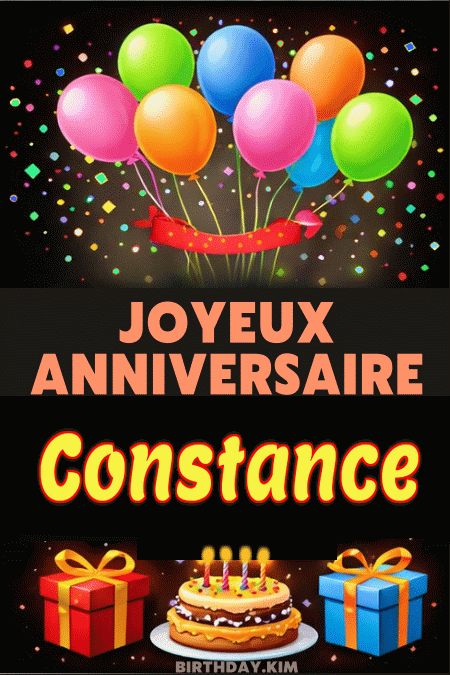 Joyeux Anniversaire Constance Gif