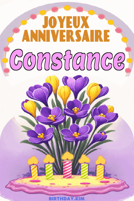 Joyeux Anniversaire Constance Gif