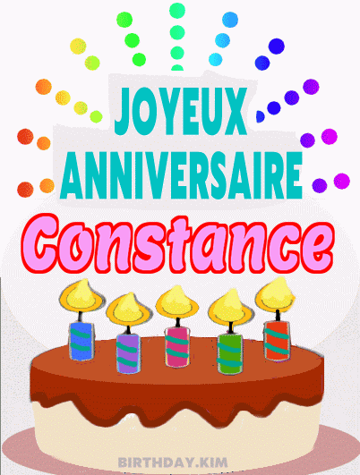 Joyeux Anniversaire Constance Gif