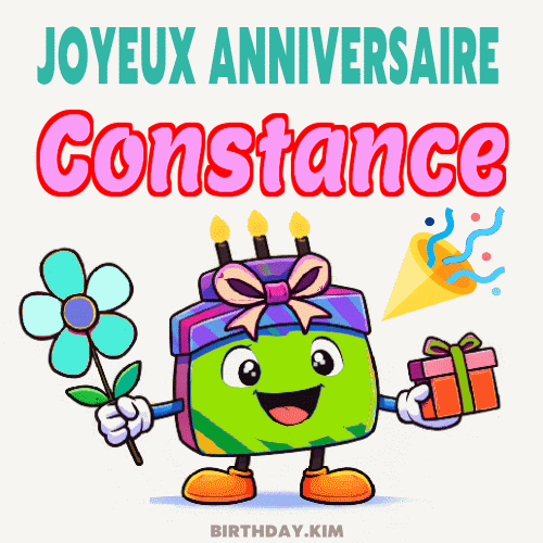 Joyeux Anniversaire Constance Gif
