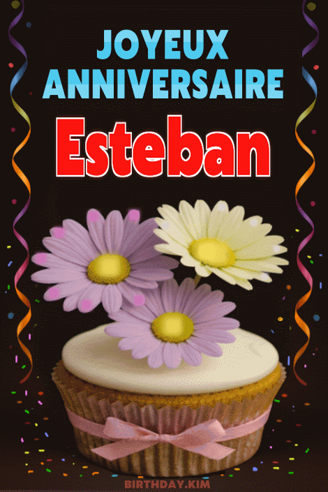 Joyeux Anniversaire Esteban Gif