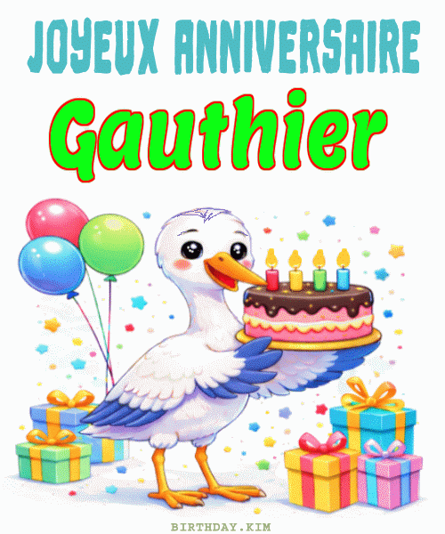 Joyeux Anniversaire Gauthier Gif