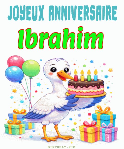 Joyeux Anniversaire Ibrahim Gif