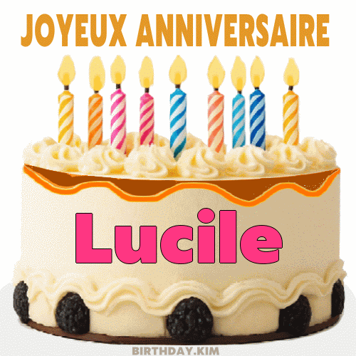 Joyeux Anniversaire Lucile Gif