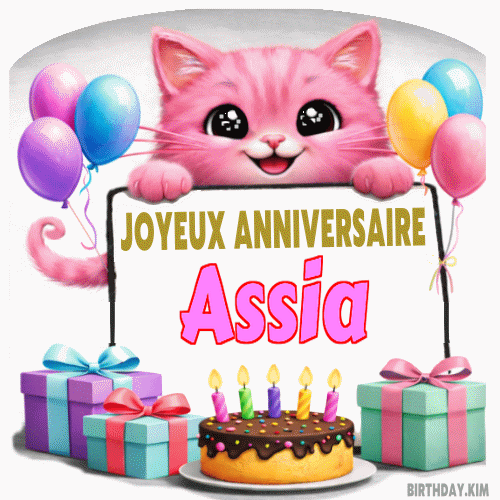 Joyeux Anniversaire Assia Gif