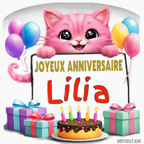Joyeux Anniversaire Lilia Gif