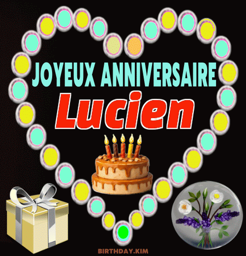 Joyeux Anniversaire Lucien Gif