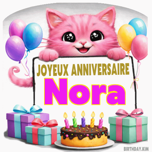 Joyeux Anniversaire Nora Gif