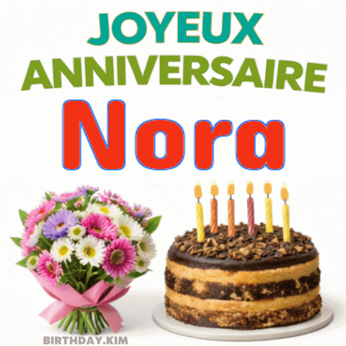 Joyeux Anniversaire Nora Gif