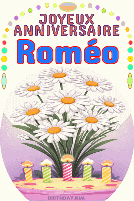 Joyeux Anniversaire Roméo Gif