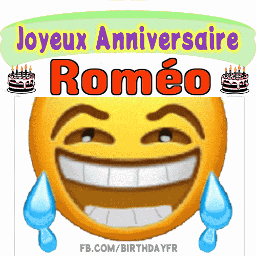 Joyeux Anniversaire Roméo Gif