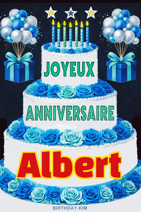 GIF joyeux anniversaire Albert