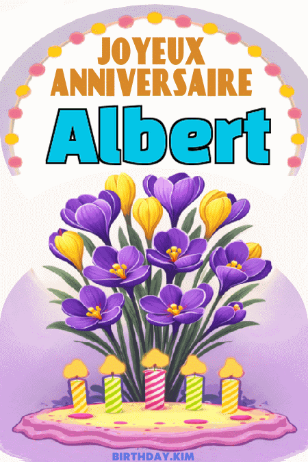 GIF joyeux anniversaire Albert