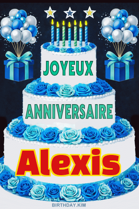 GIF joyeux anniversaire Alexis