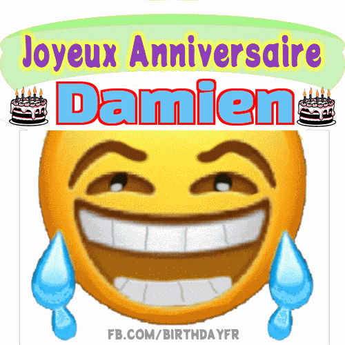 GIF joyeux anniversaire Damien