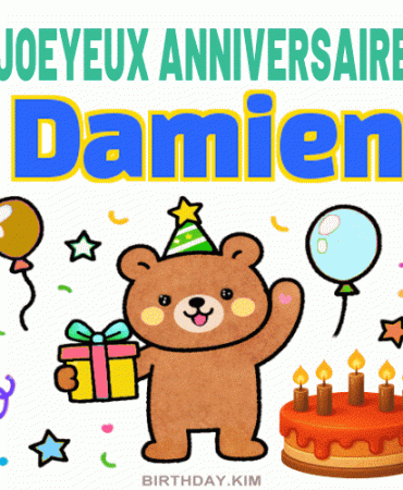 Joyeux anniversaire Damien gif