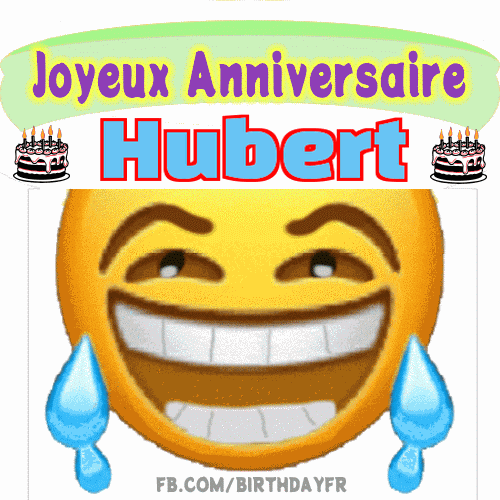 GIF joyeux anniversaire Hubert