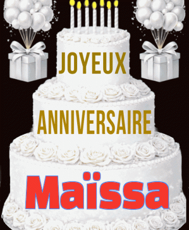 Joyeux Anniversaire Maïssa gif