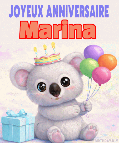 Joyeux Anniversaire Marina gif