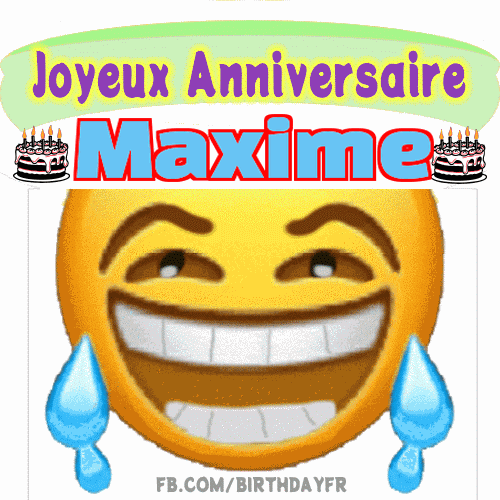 GIF joyeux anniversaire Maxime