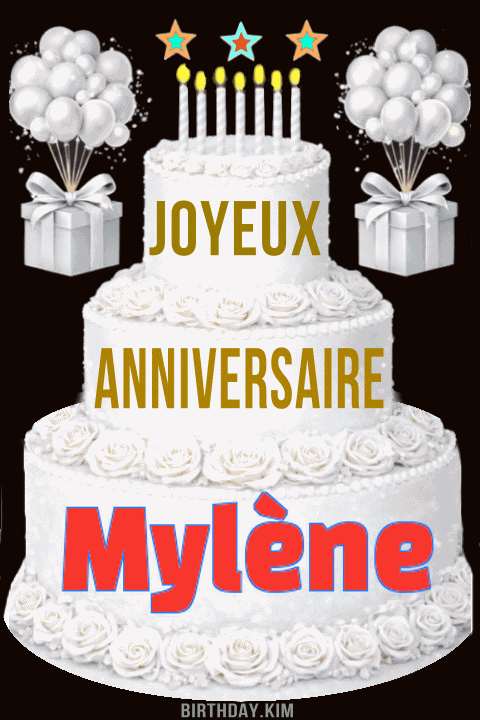 Joyeux Anniversaire Mylène gif