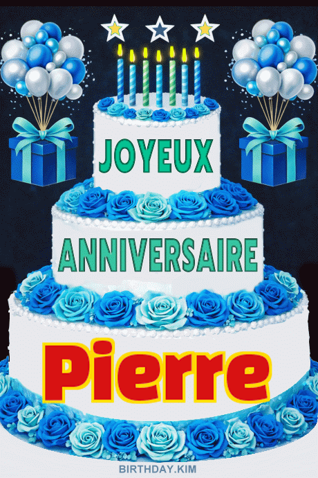 GIF joyeux anniversaire Pierre