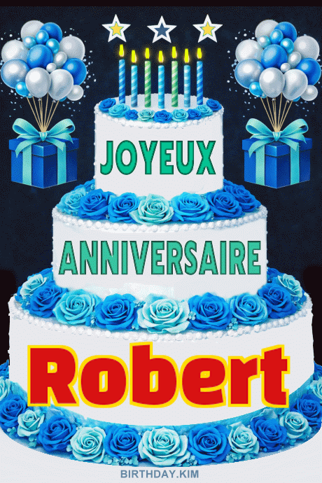 GIF joyeux anniversaire Robert