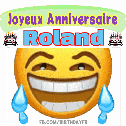 GIF joyeux anniversaire Roland