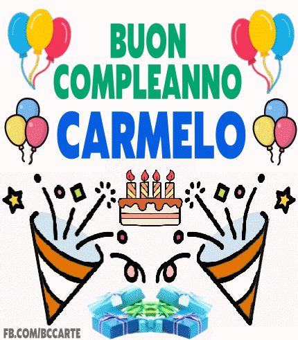 Buon Compleanno Carmelo