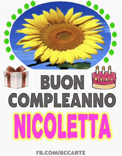 Buon Compleanno Nicoletta