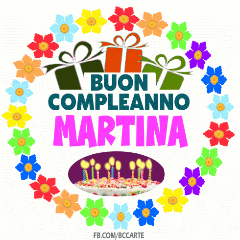 Buon Compleanno Martina