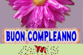 Buon compleanno gif fiore