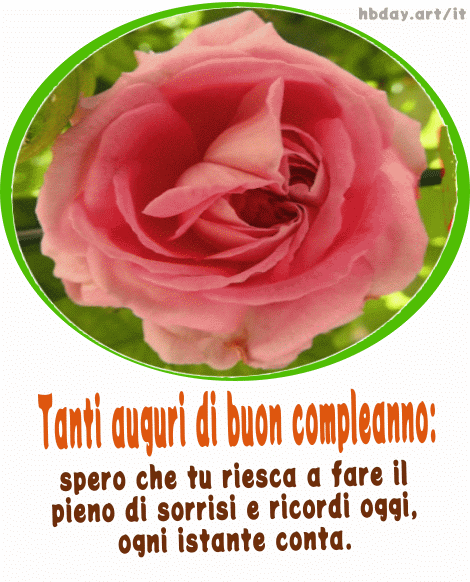 auguri rosa compleanno gif