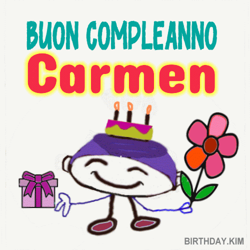 Buon Compleanno Carmen gif