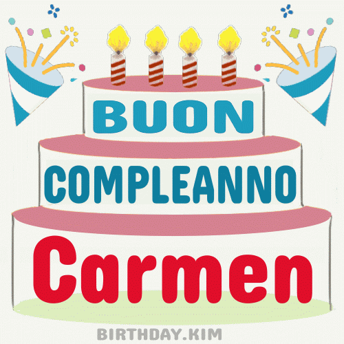Buon Compleanno Carmen gif
