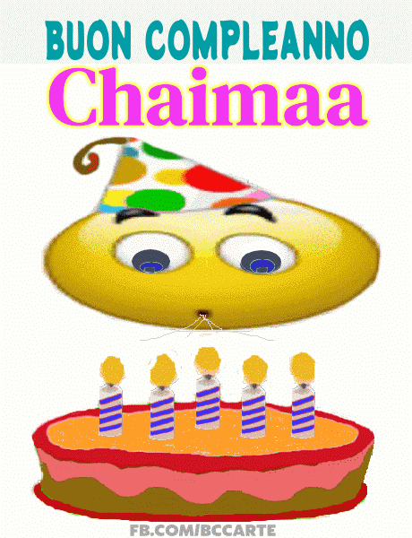 Buon compleanno Chaimaa gif