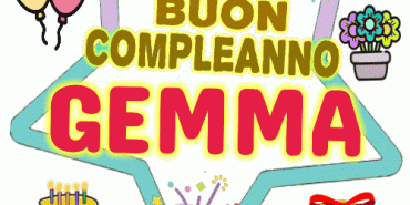 Buon Compleanno Gemma gif