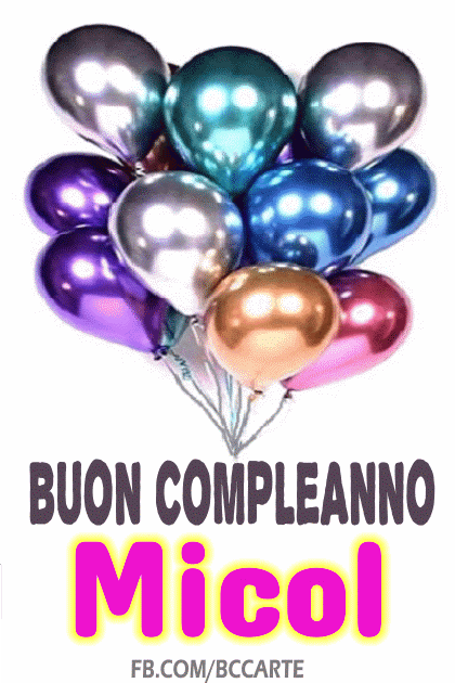 Buon Compleanno Micol gif