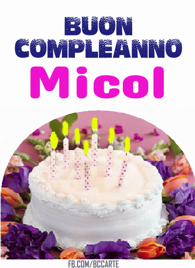 Buon Compleanno Micol gif
