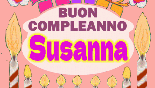 Buon compleanno Susanna Gif,